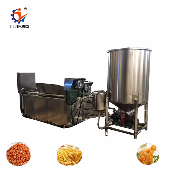 Máquina de fritar camarão samosa de aço inoxidável com aquecimento elétrico a gás